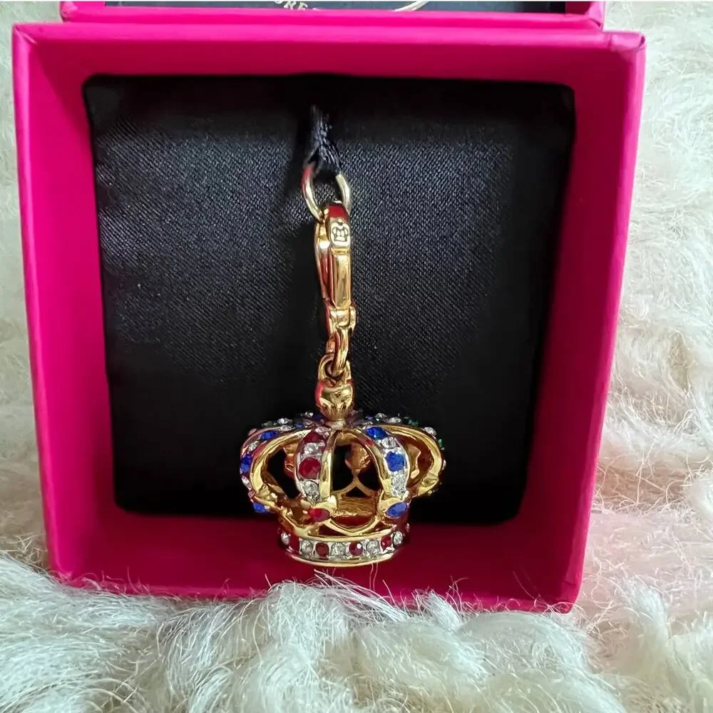 Retired Juicy Couture Multicolor King Crown Charm